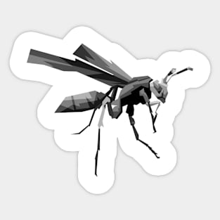 bee grayscale pop art Sticker